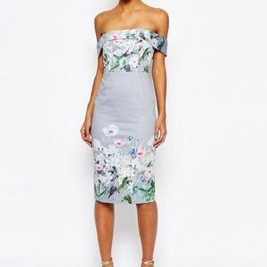 ASOS Floral Midi Pencil Dress - new with tags